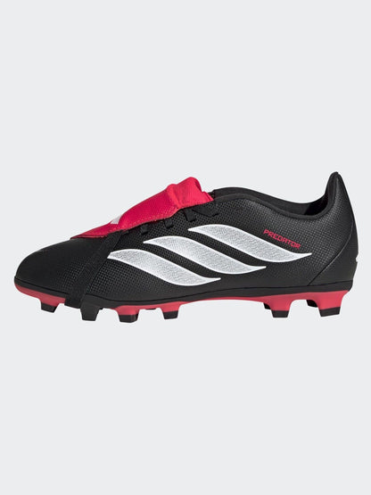adidas Black Predator Club Fold-Over Tongue Firm Ground/Multi Ground Football Boots Kids image 6