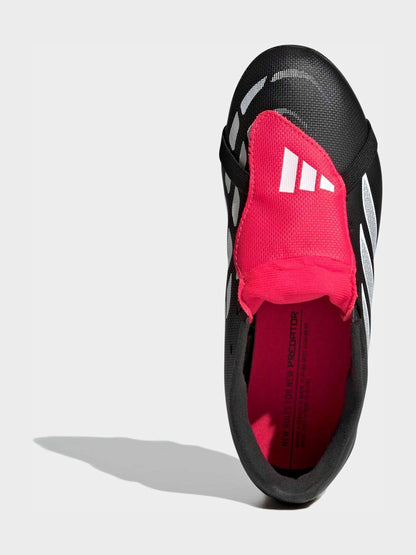 adidas Black Predator Club Fold-Over Tongue Firm Ground/Multi Ground Football Boots Kids image 7