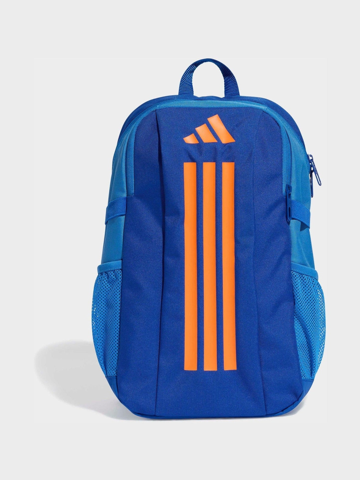 adidas Blue/Orange Kids 3 Stripe Backpack image 1