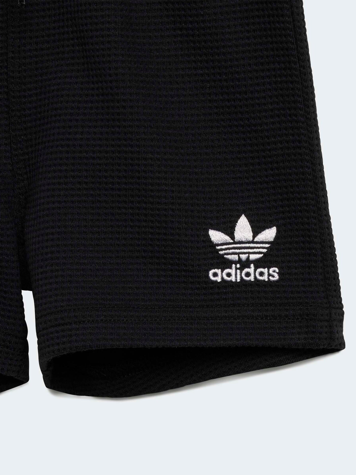 adidas Originals Black Waffle T-Shirt and Shorts Set image 7