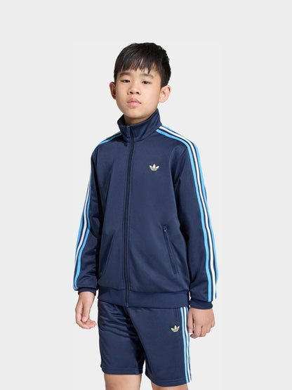 Dsiney Kidz - adidas originals Blue Firebird Oversized Jacket image 1