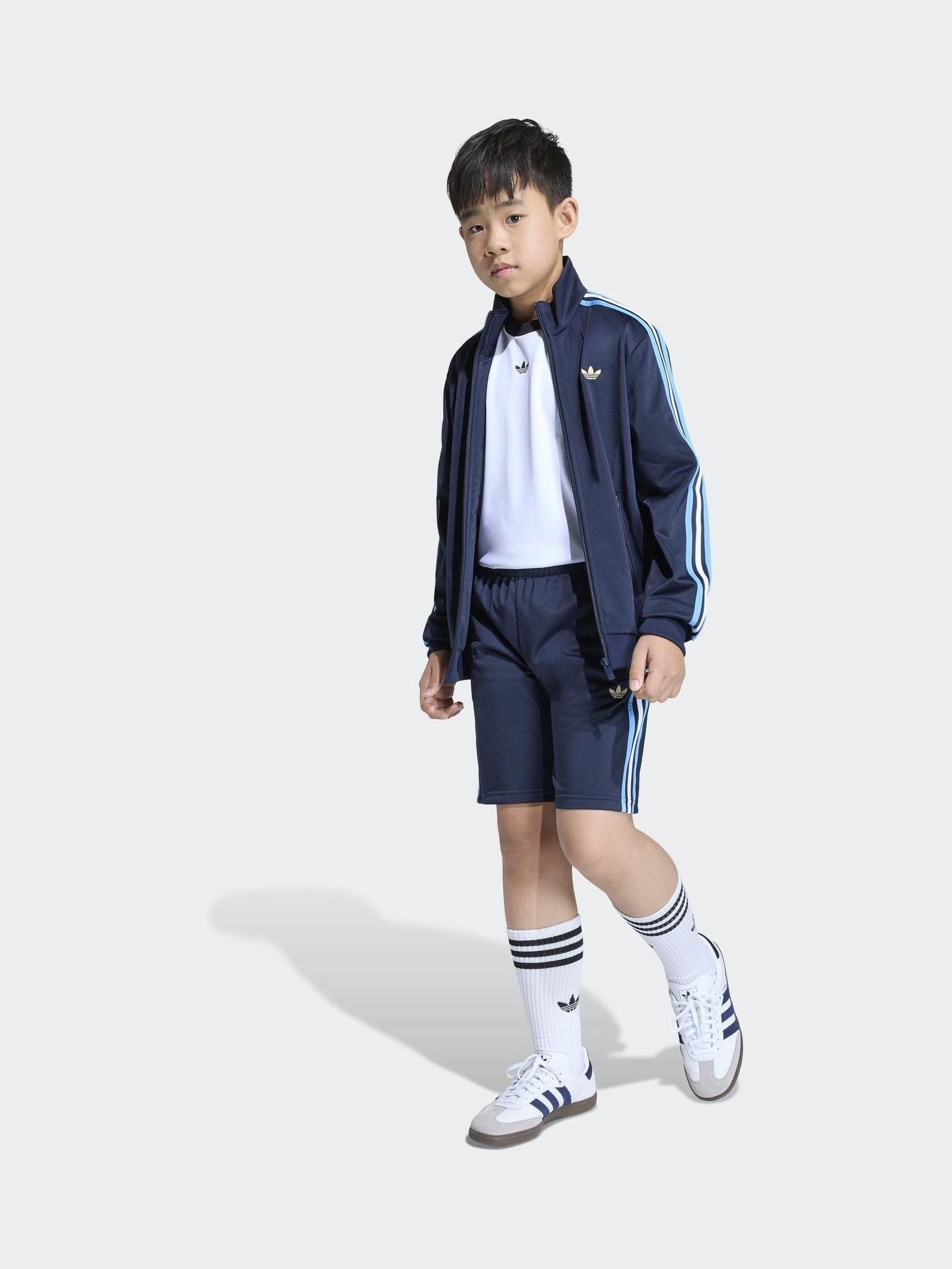 Dsiney Kidz - adidas originals Blue Firebird Oversized Jacket image 3