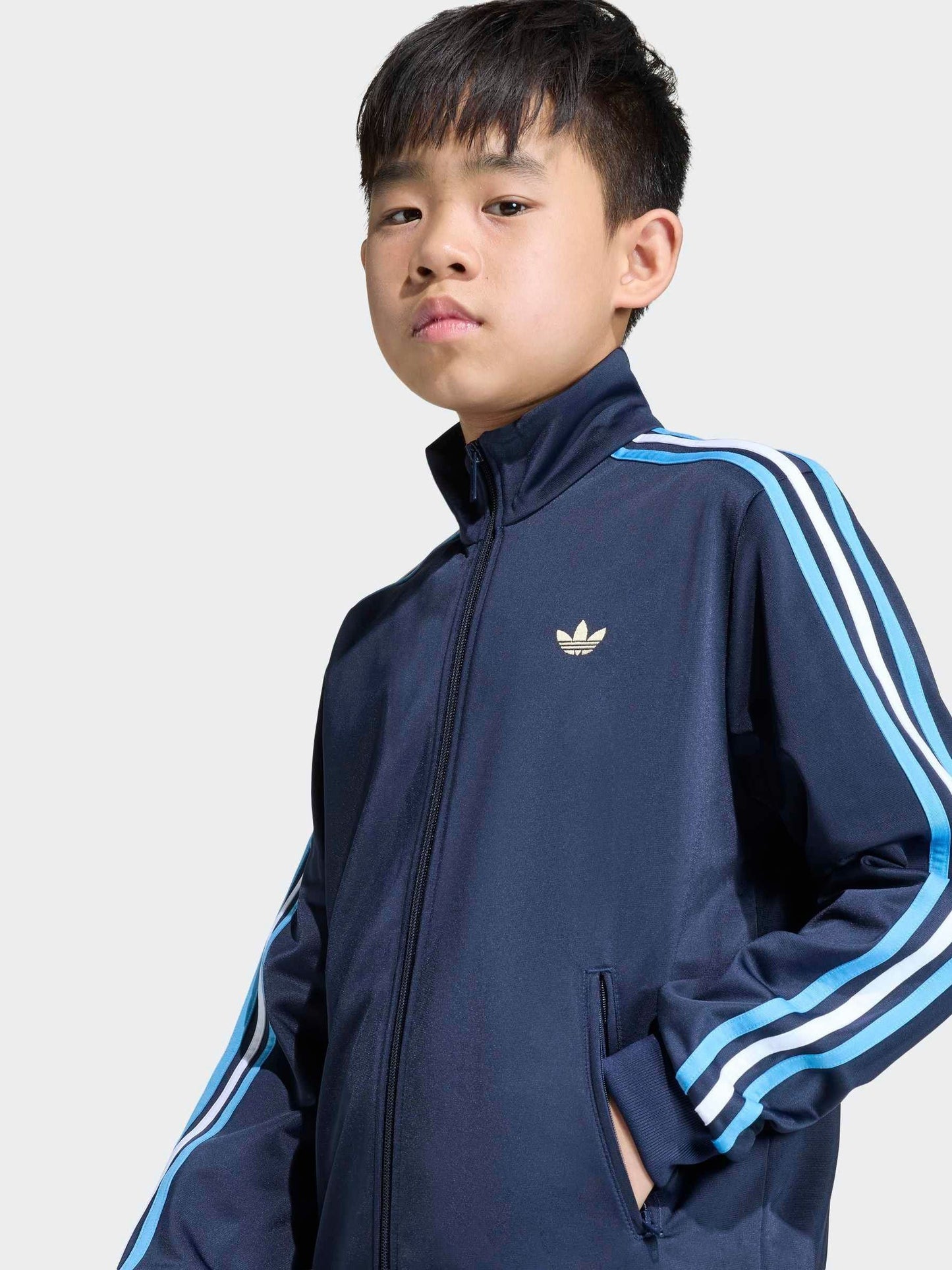 Dsiney Kidz - adidas originals Blue Firebird Oversized Jacket image 5
