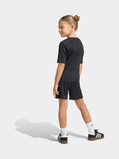 Dsiney Kidz - adidas Black Tiro Essentials Little Kids Top  and Shorts Set image 2