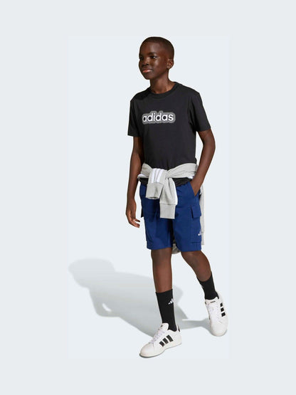 Dsiney Kidz - adidas Blue Essentials Kids Cargo Shorts image 3