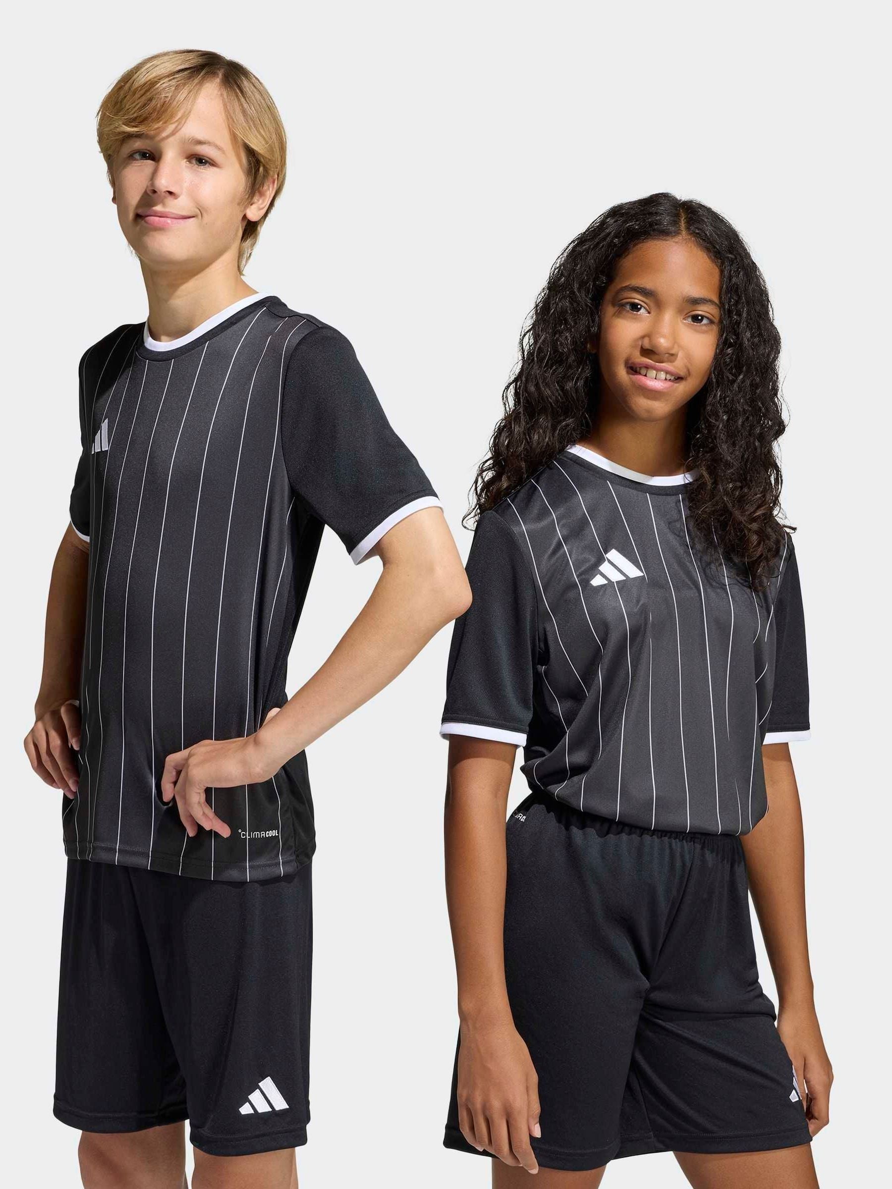 Dsiney Kidz - adidas Black Entrada 26 Stripe Jersey image 1