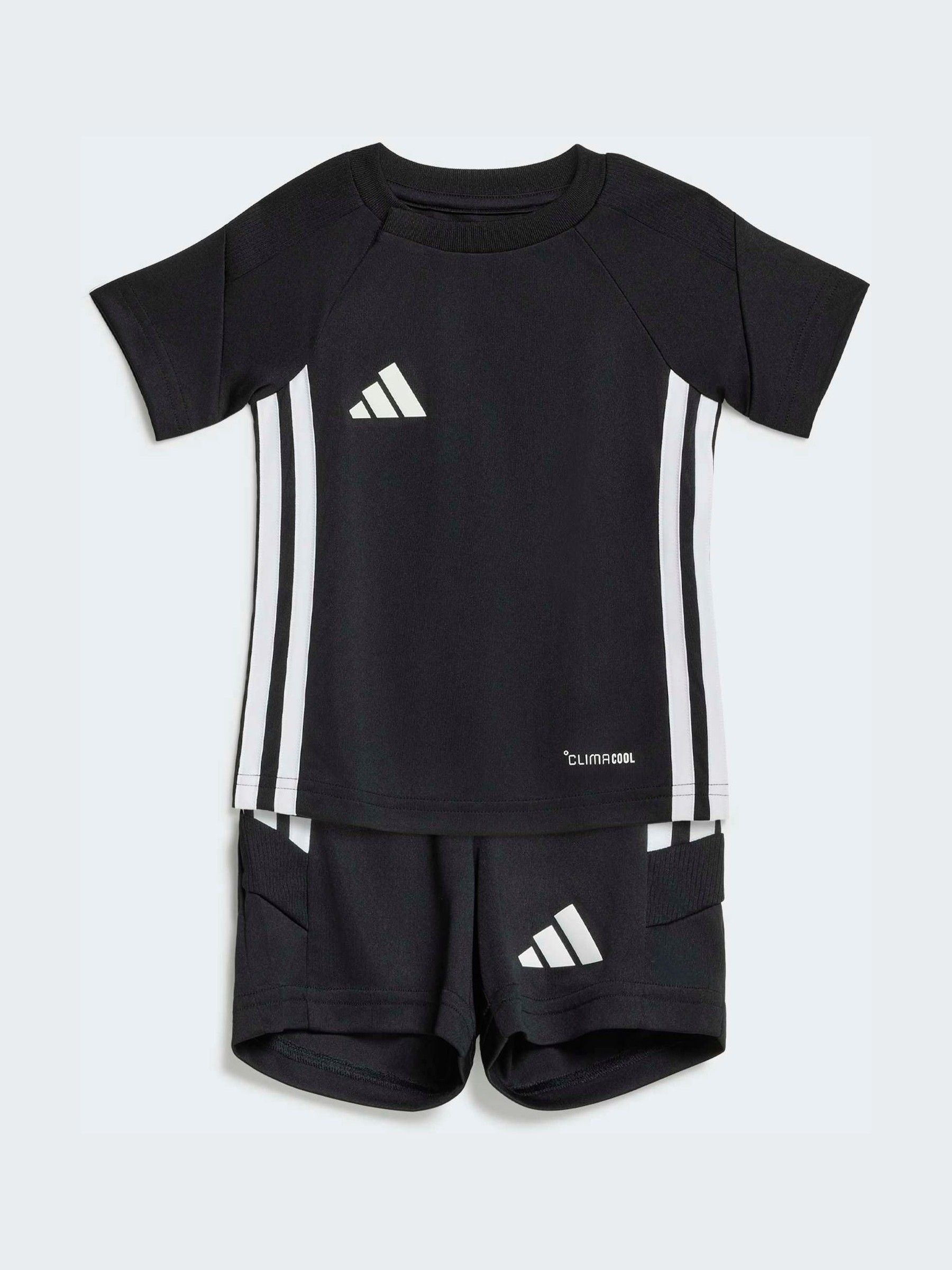 adidas Black Tiro Essentials Top and Shorts Infant Set image 1