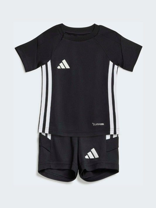 adidas Black Tiro Essentials Top and Shorts Infant Set image 1