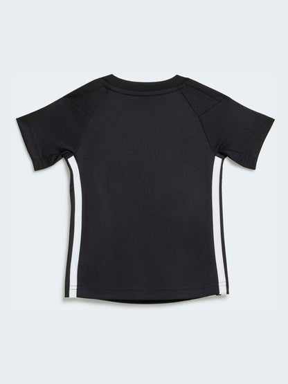 adidas Black Tiro Essentials Top and Shorts Infant Set image 3