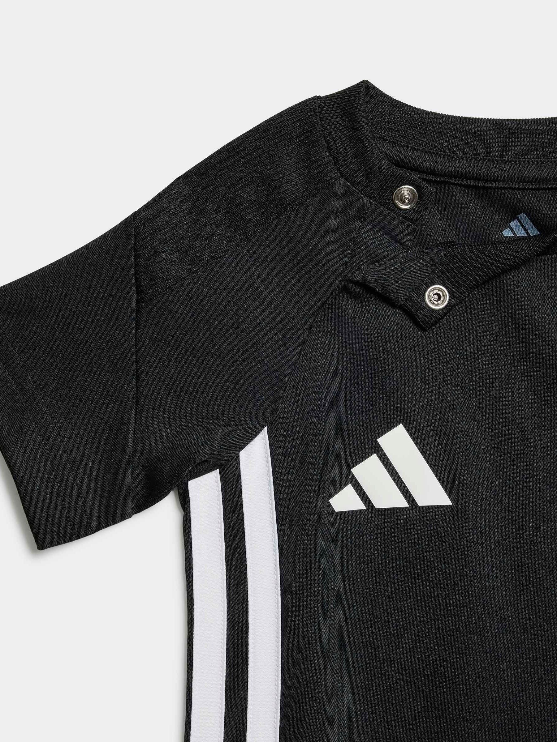 adidas Black Tiro Essentials Top and Shorts Infant Set image 5