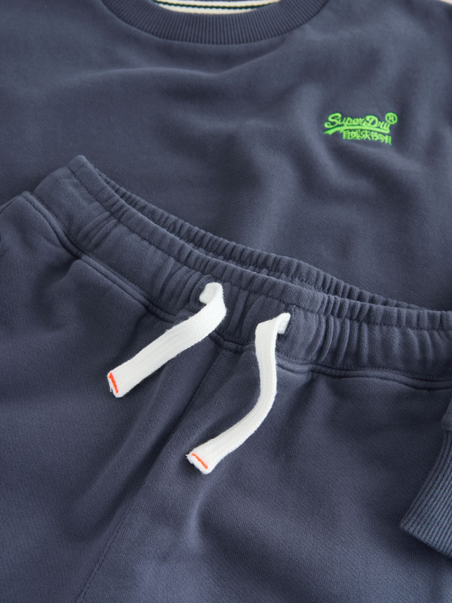 Superdry Blue/Yellow Sweat Top & Joggers Set image 10