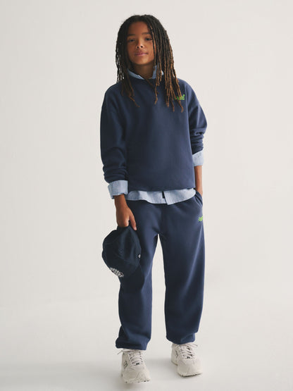 Superdry Blue/Yellow Sweat Top & Joggers Set image 3