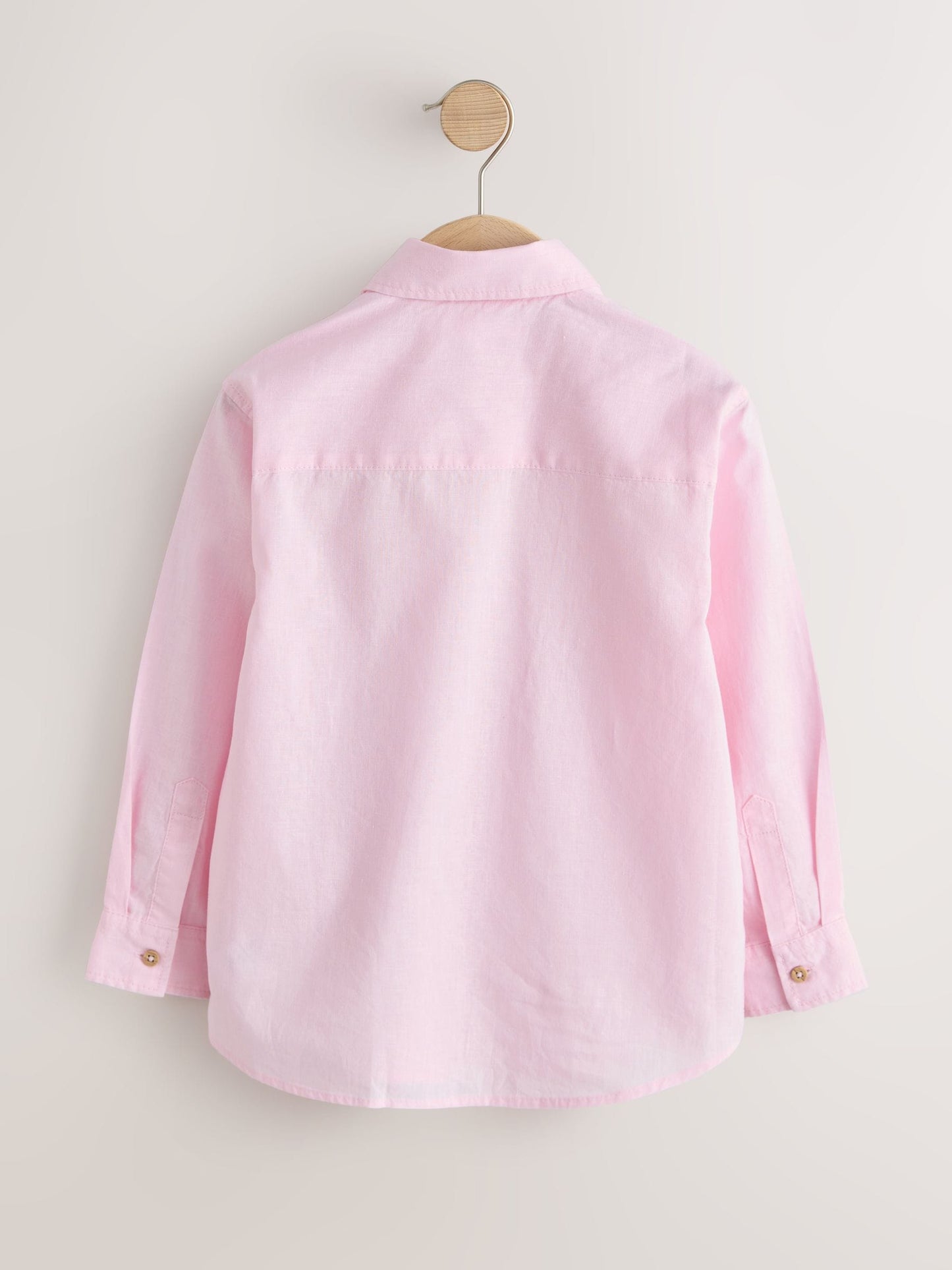 Dsiney Kidz - Pink Long Sleeve Relaxed Linen Blend Shirt (3-16yrs) image 2