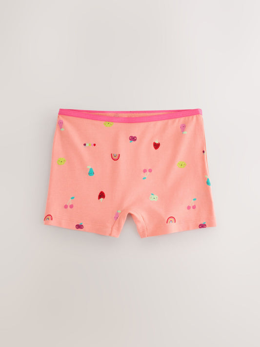 Pink/Lilac Fruits Short Briefs 5 Pack (2-16yrs) image 2