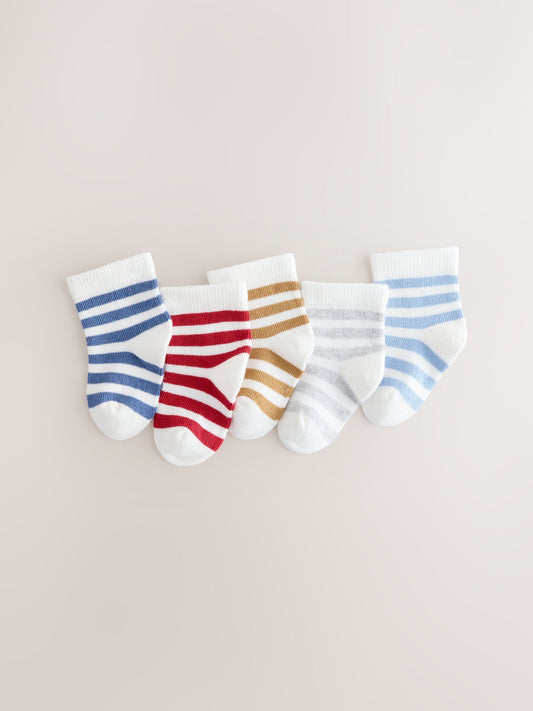Blue/White Socks 5 pack image 1