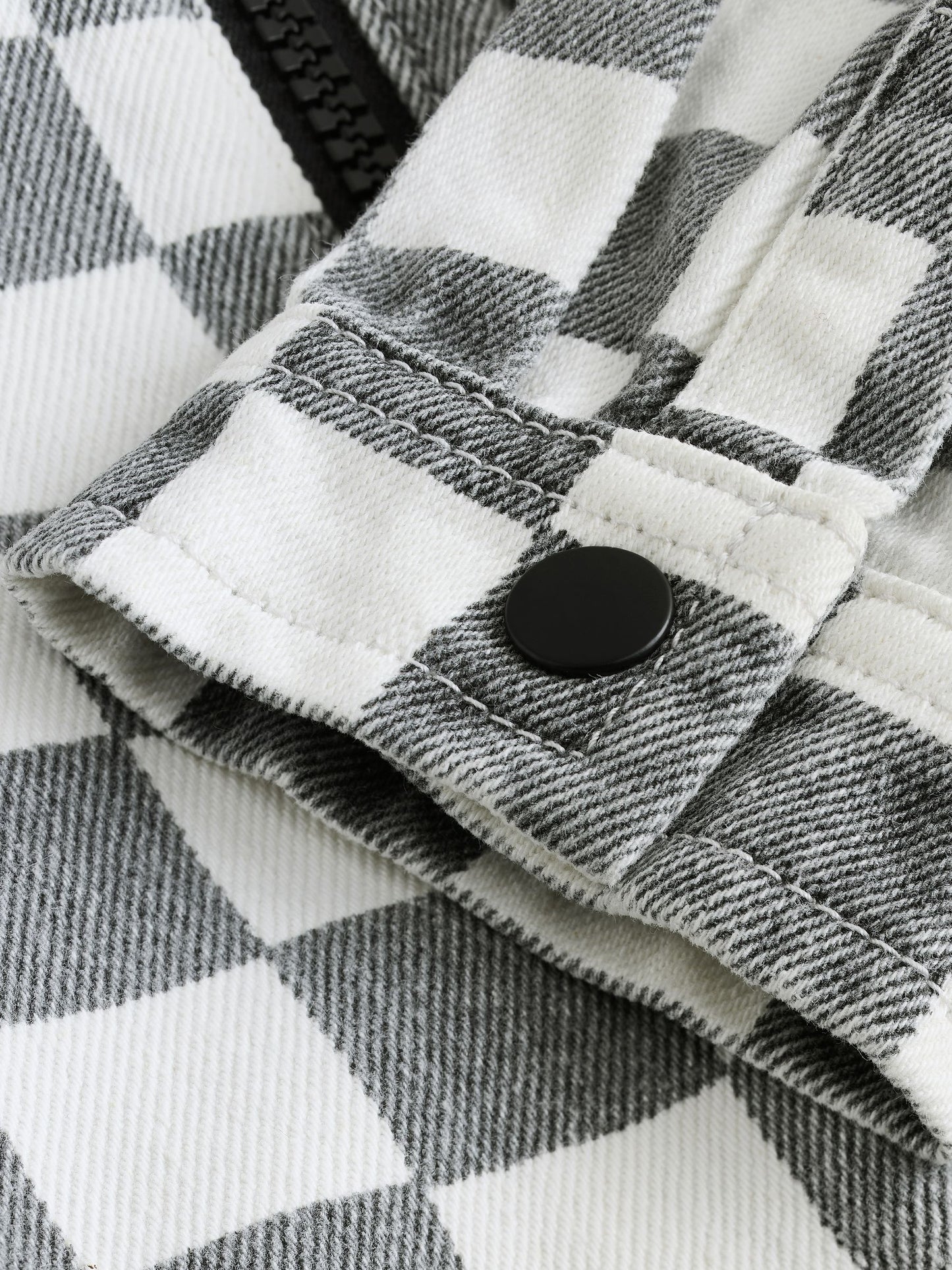 Dsiney Kidz - Grey/White Checkerboard Long Sleeve Zip Through Overshirt (3mths-7yrs) image 8