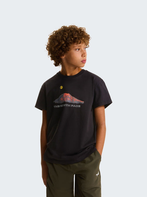 The North Face Black Boys Mountain Back Graphic T-Shirt image 1