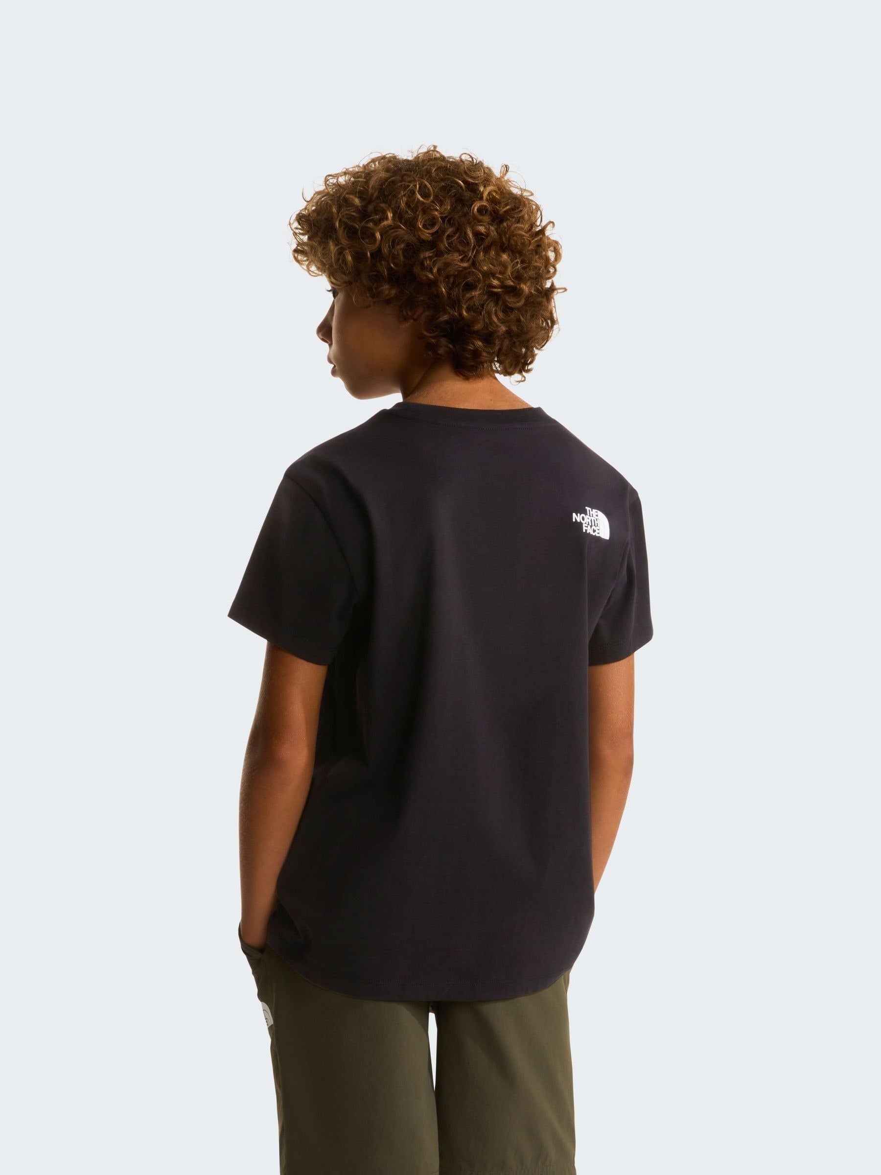 The North Face Black Boys Mountain Back Graphic T-Shirt image 2