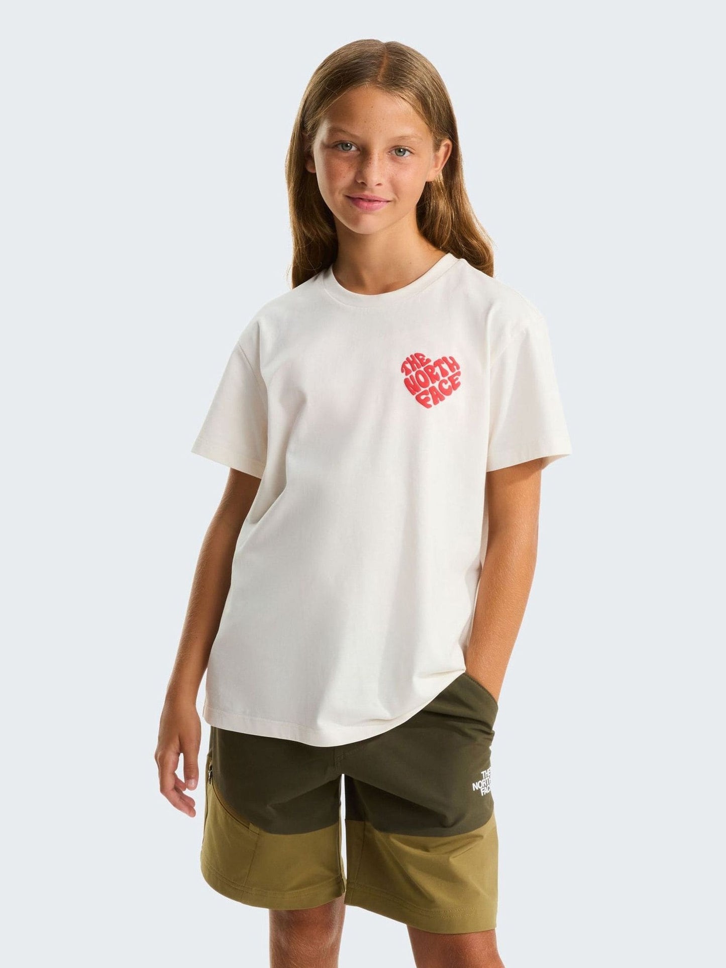 The North Face White Girls Proud Print T-Shirt image 1