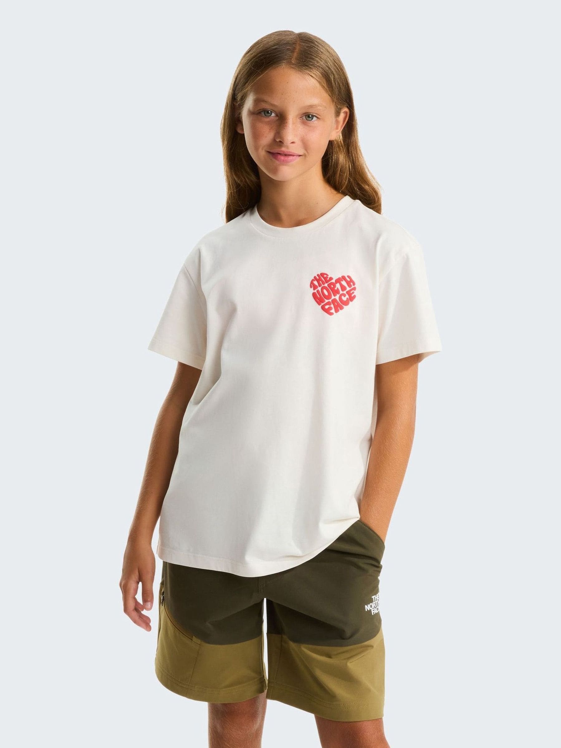 The North Face White Girls Proud Print T-Shirt image 1