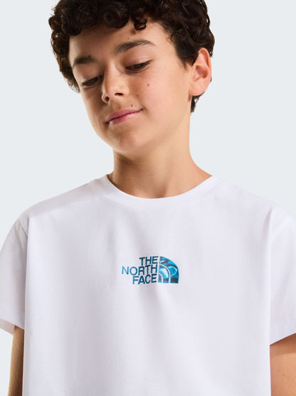 The North Face White Liquid Logo Graphic Relaxed T-Shirt image 4