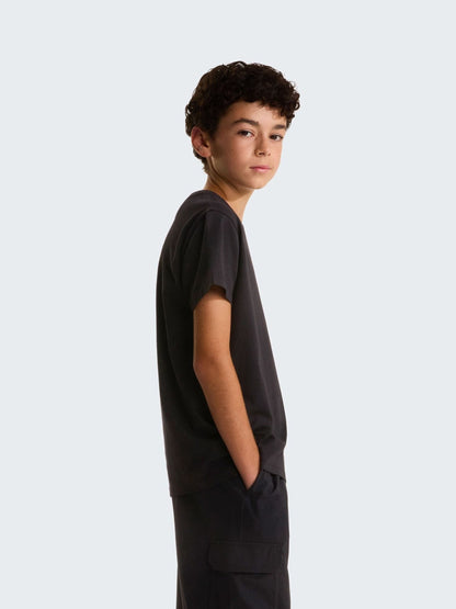 The North Face Black Liquid Logo Graphic Relaxed T-Shirt image 3