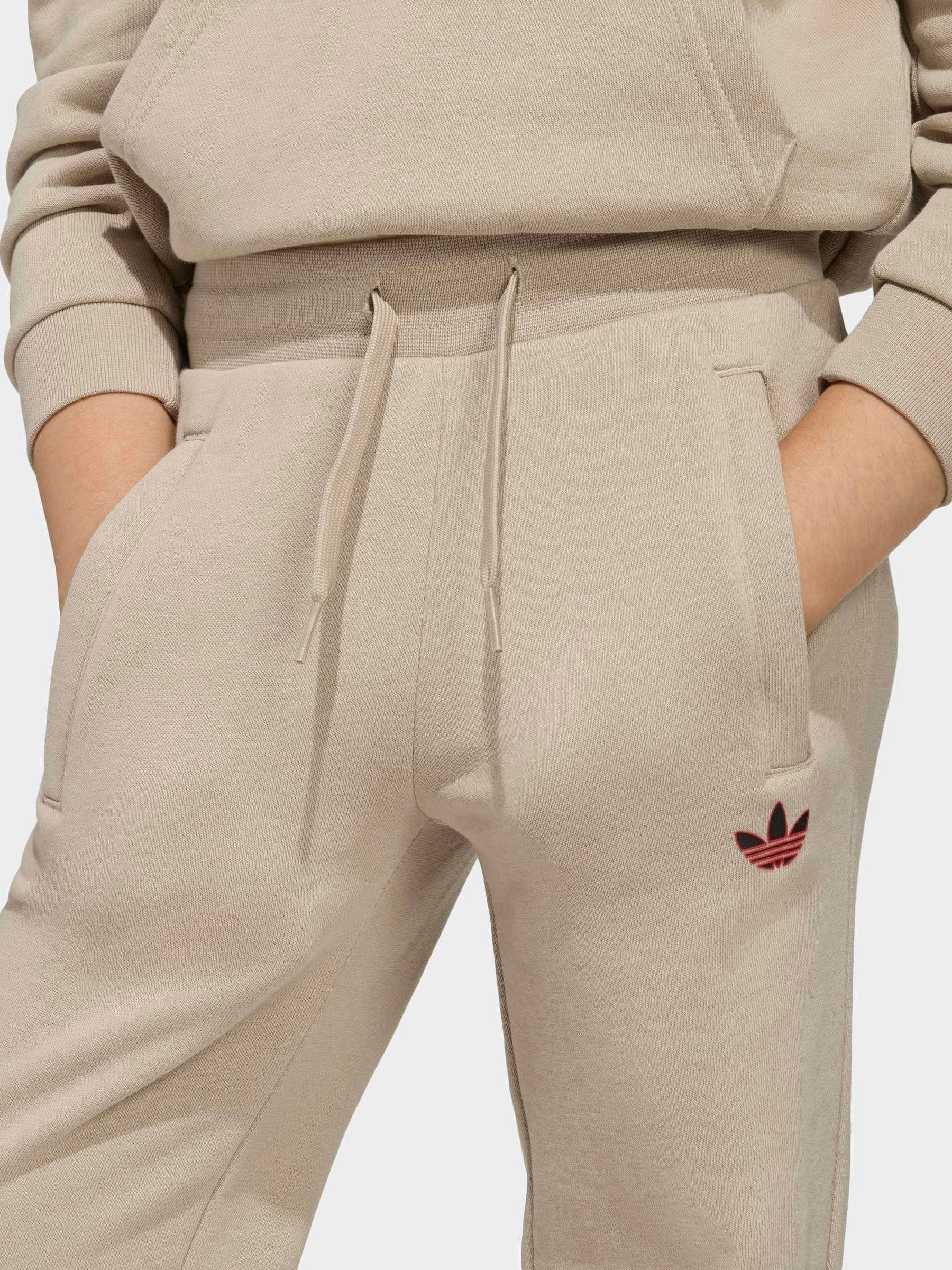 adidas originals Brown Trefoil Hoodie and Jogger Little Kids Set image 5