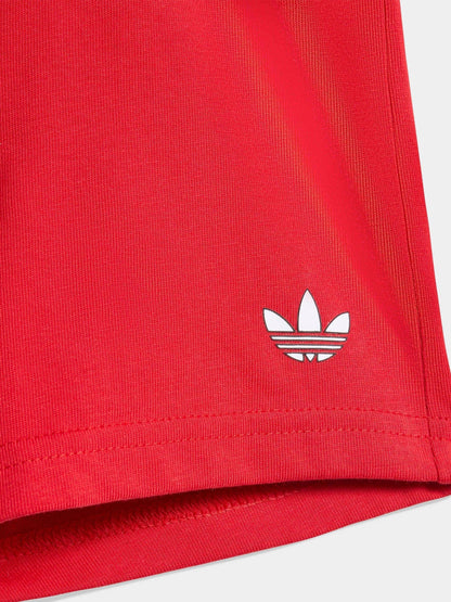 adidas Originals Red Trefoil Top and Shorts Infant Set image 5