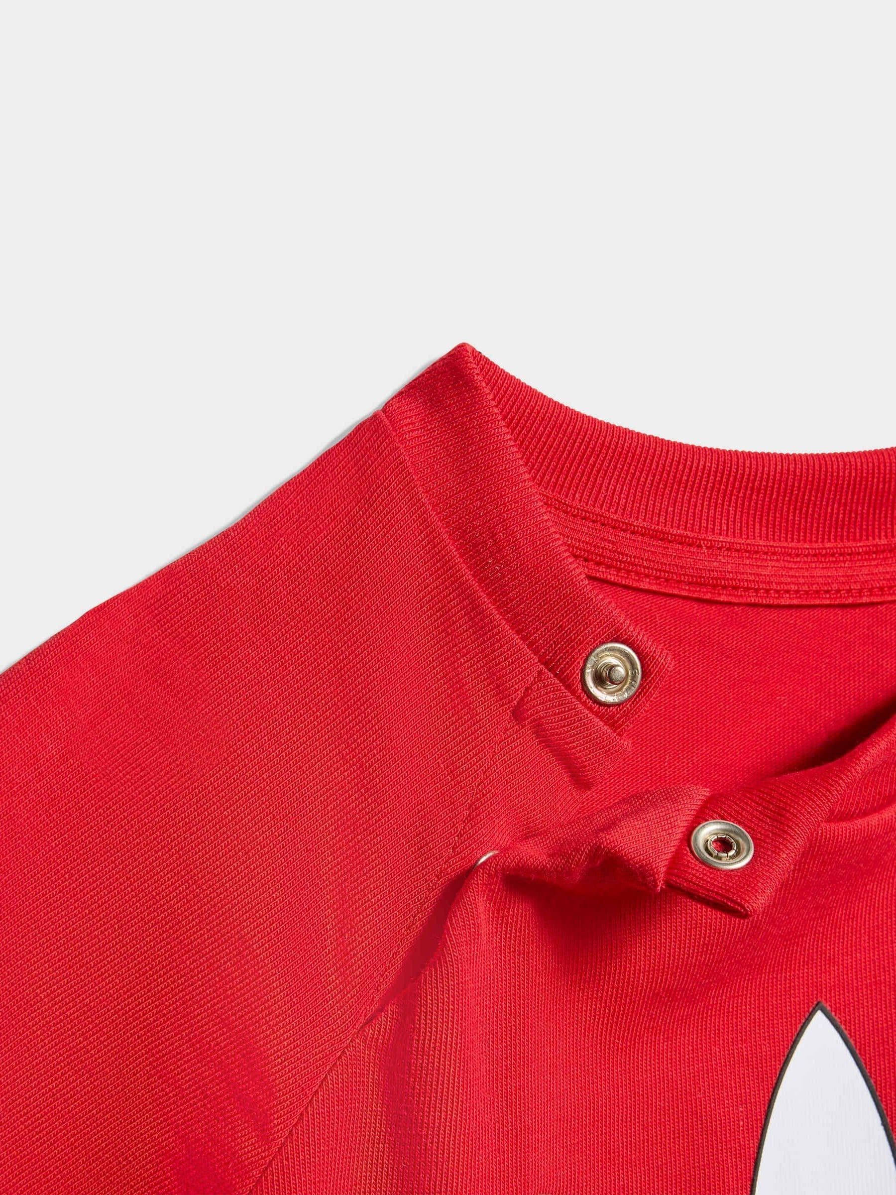 adidas Originals Red Trefoil Top and Shorts Infant Set image 6