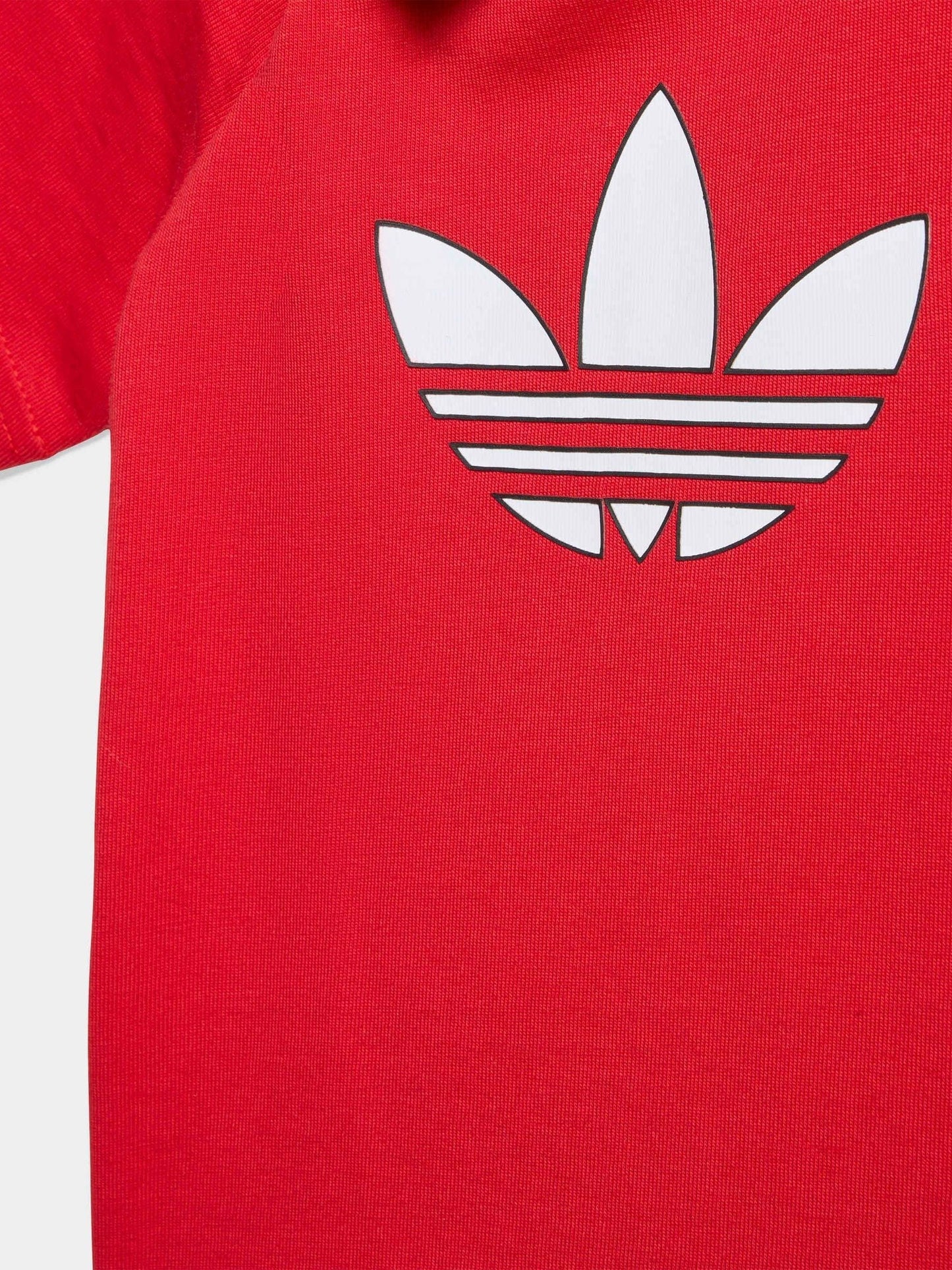 adidas Originals Red Trefoil Top and Shorts Infant Set image 7