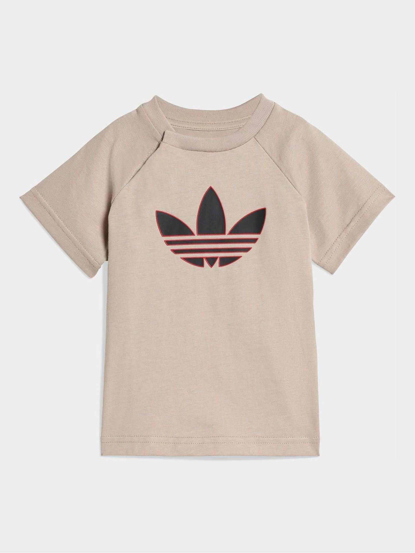 adidas Originals Neutral Trefoil Top and Shorts Infant Set image 2