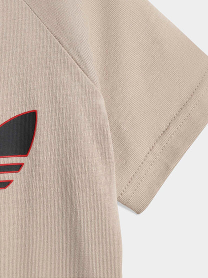 adidas Originals Neutral Trefoil Top and Shorts Infant Set image 7