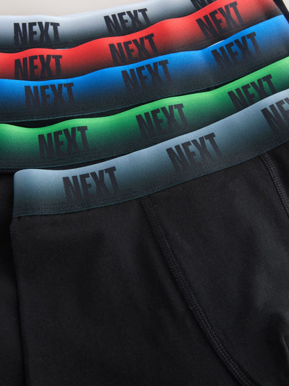 Dsiney Kidz - Black with Ombre Waistband Trunks 5 Pack (1.5-16yrs) image 8