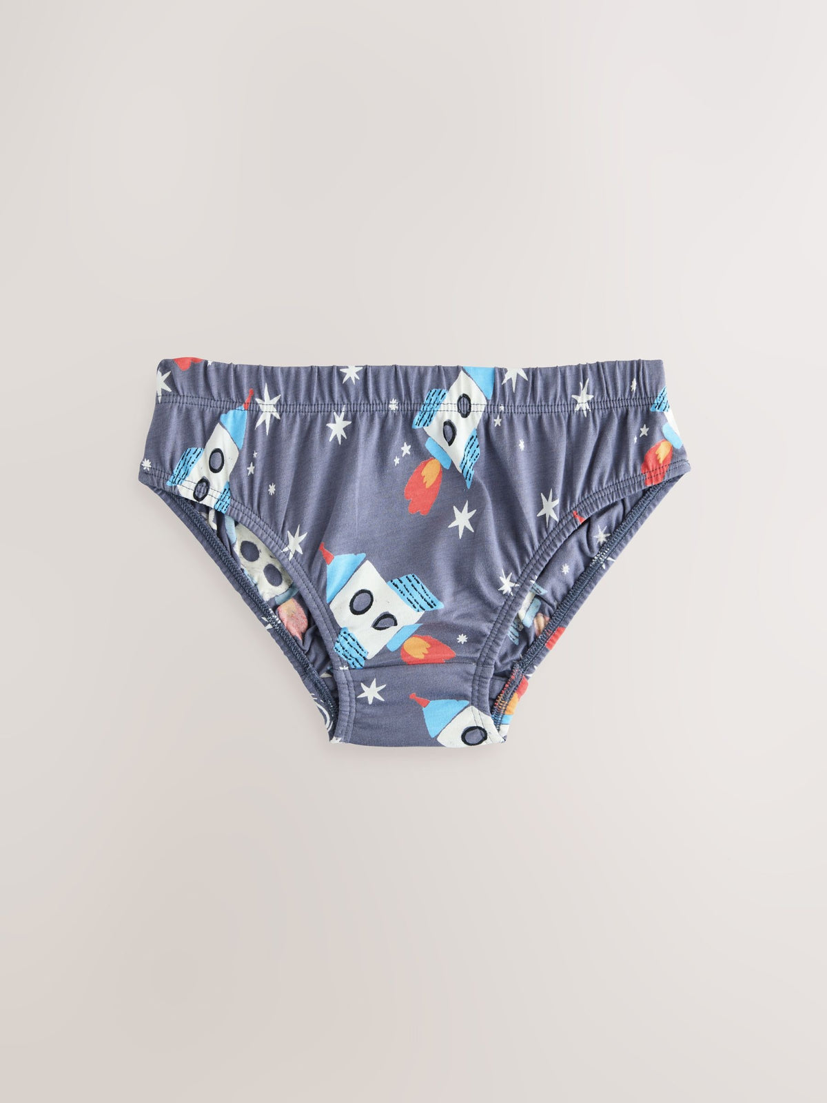 Dsiney Kidz - Navy Space Cotton Printed Briefs 5 Pack (1.5-10yrs) image 4