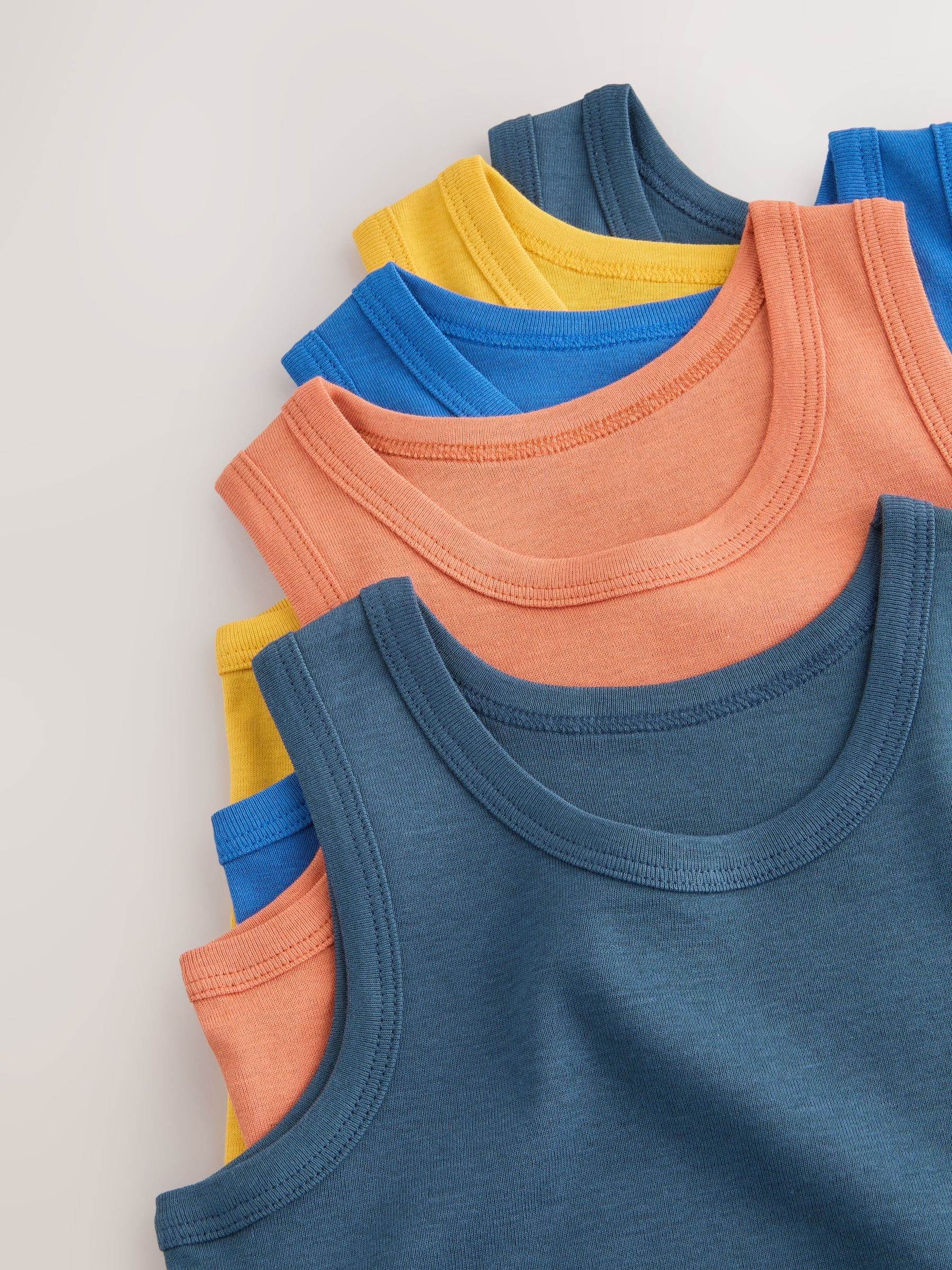 Dsiney Kidz - Warm Terracotta Vests 5 Pack (1.5-16yrs) image 8