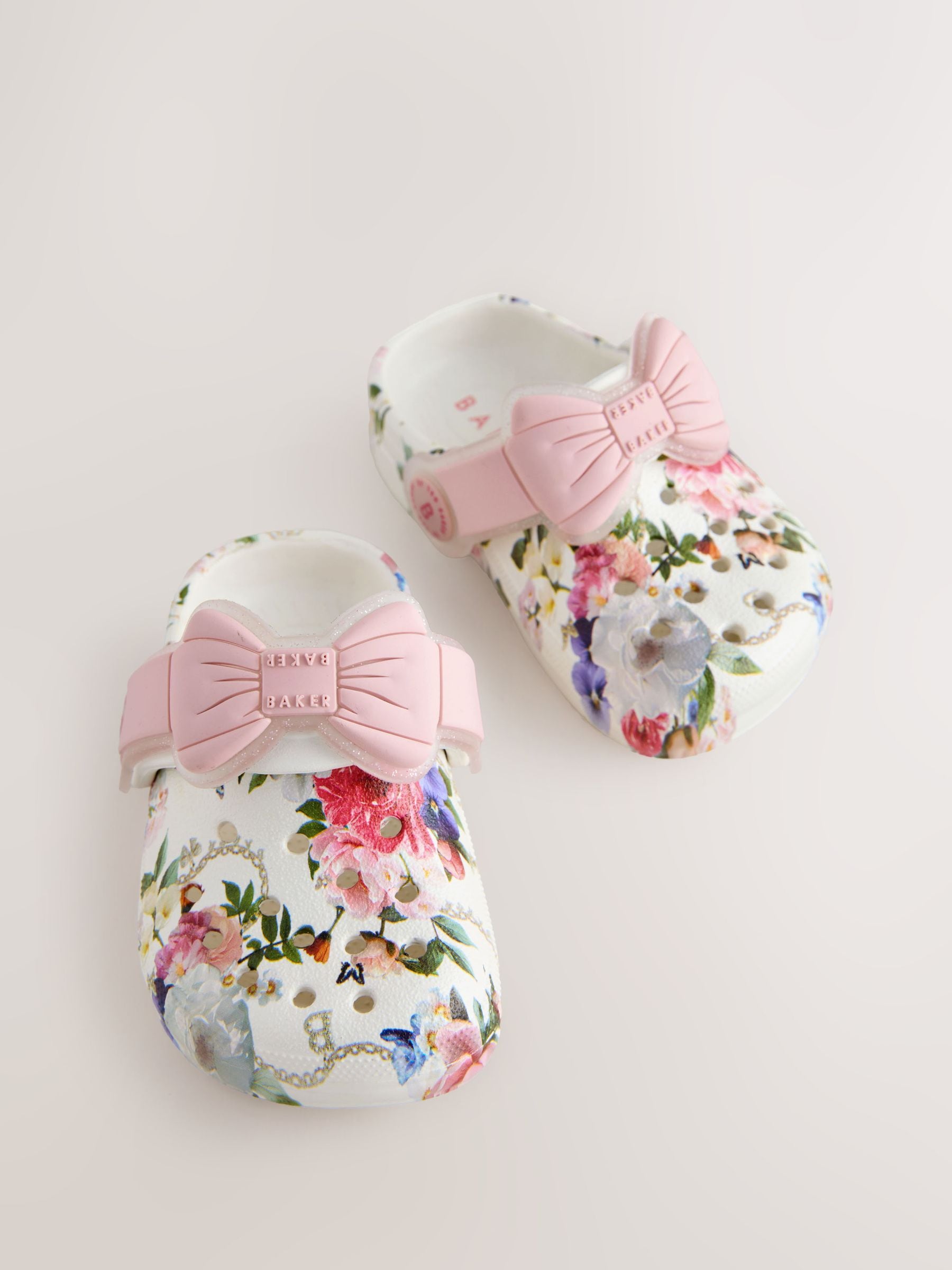 Baker by Ted Baker Baby Girls Clog Sandals With Bow image 3