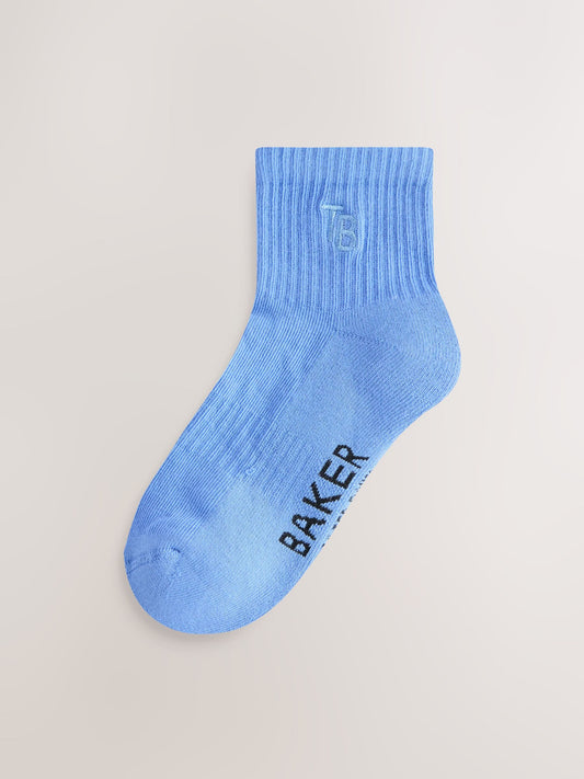 Baker by Ted Baker Ribbed Cushioned Sole Socks 6 Pack image 2