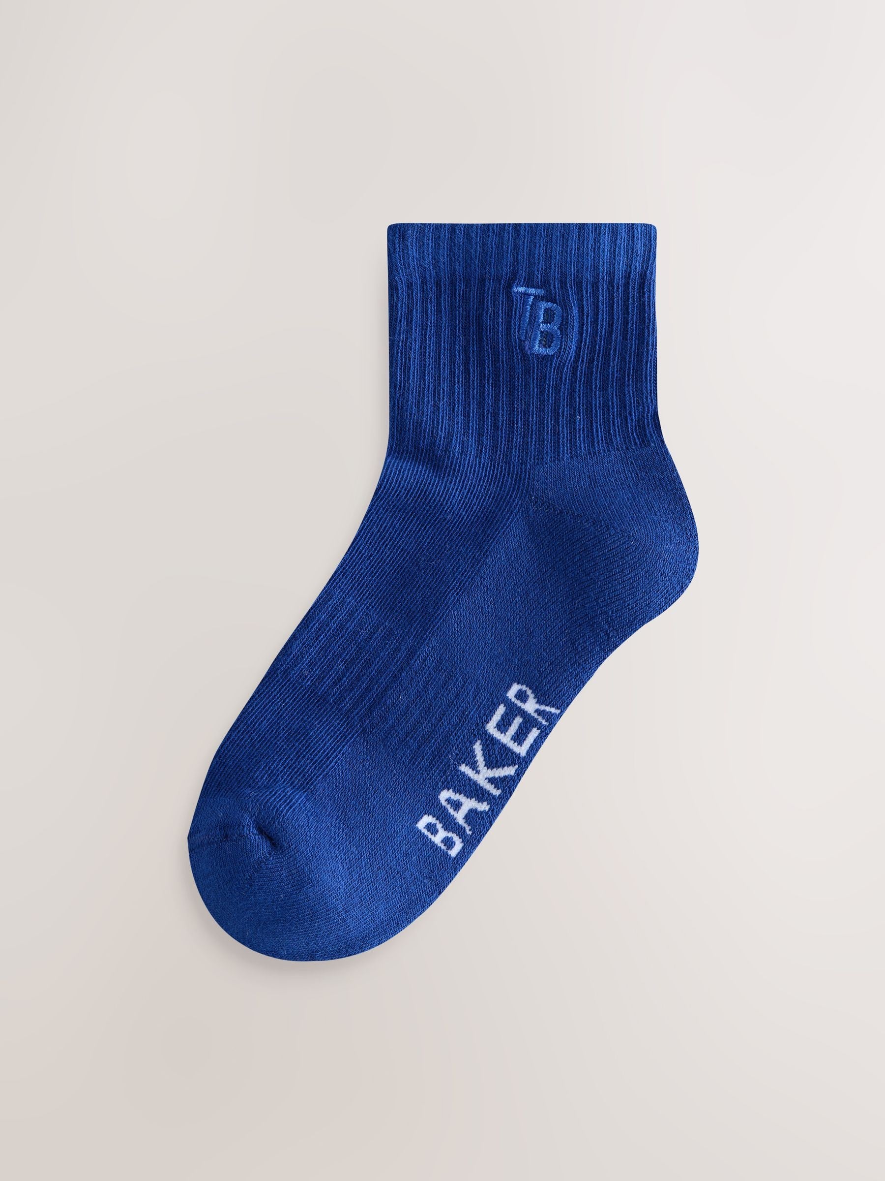 Baker by Ted Baker Ribbed Cushioned Sole Socks 6 Pack image 3