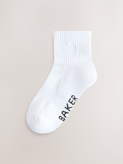 Baker by Ted Baker Ribbed Cushioned Sole Socks 6 Pack image 4