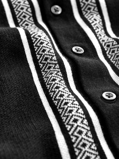 Dsiney Kidz - Monochrome Knitted Polo Shirt And Shorts Set (3-16yrs) image 8