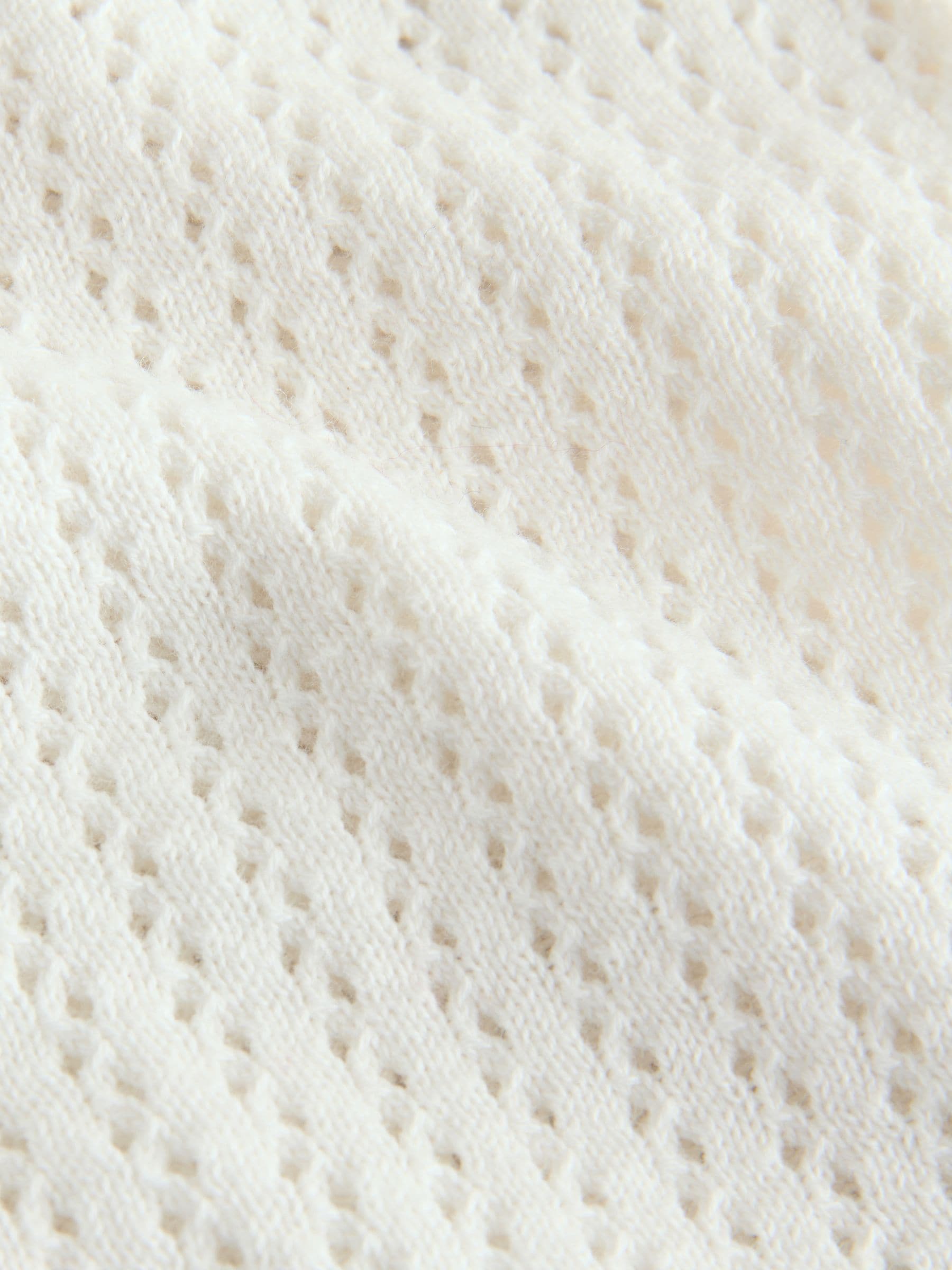 Dsiney Kidz - White Knitted Button Through Polo Shirt (3-16yrs) image 5
