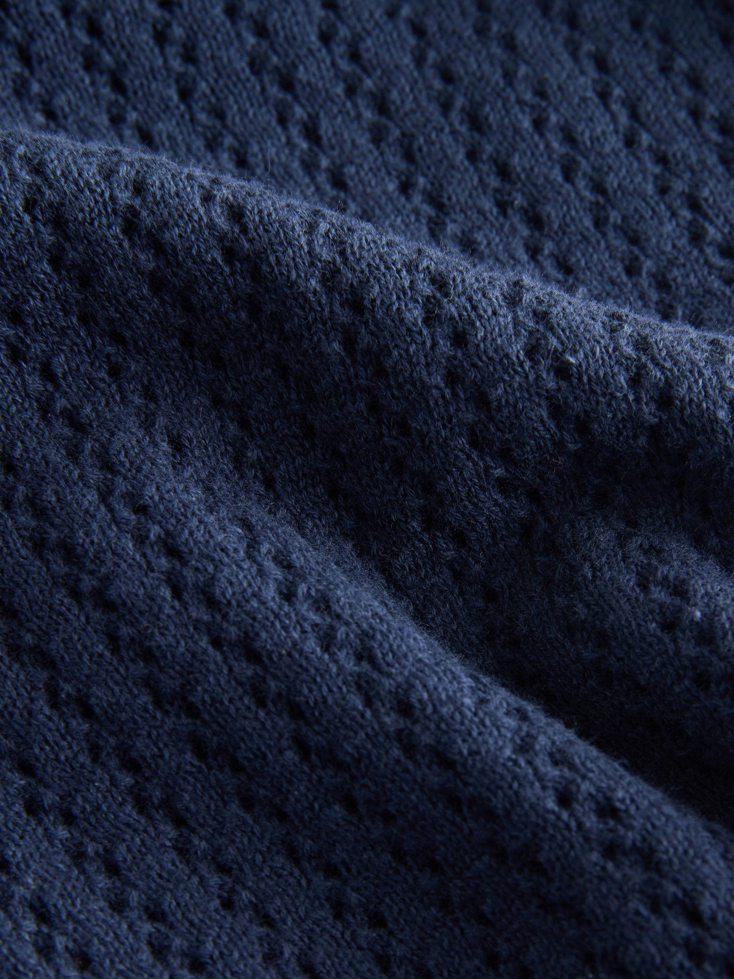 Dsiney Kidz - Navy Blue Knitted Button Through Polo Shirt (3-16yrs) image 8