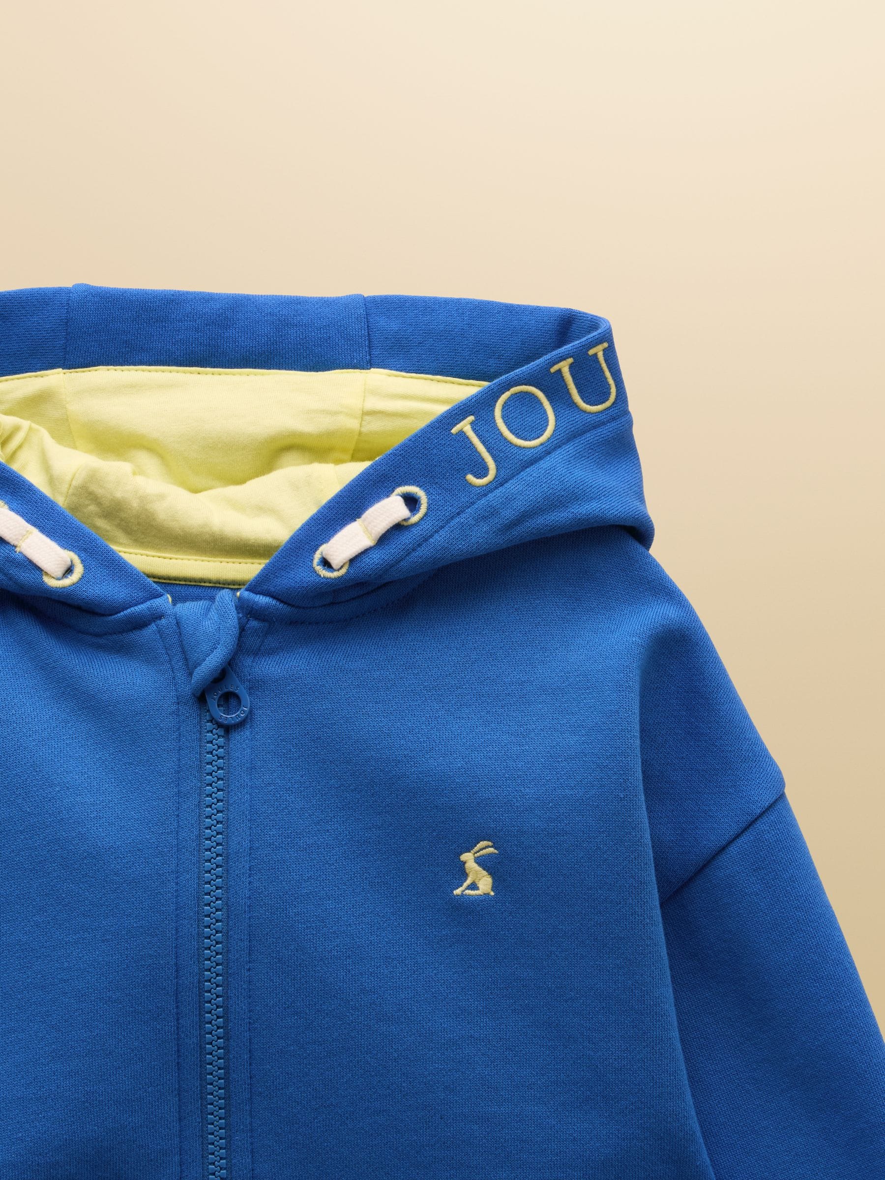 Dsiney Kidz - Joules Boys' Rex Blue Zip Through Hoodie image 3