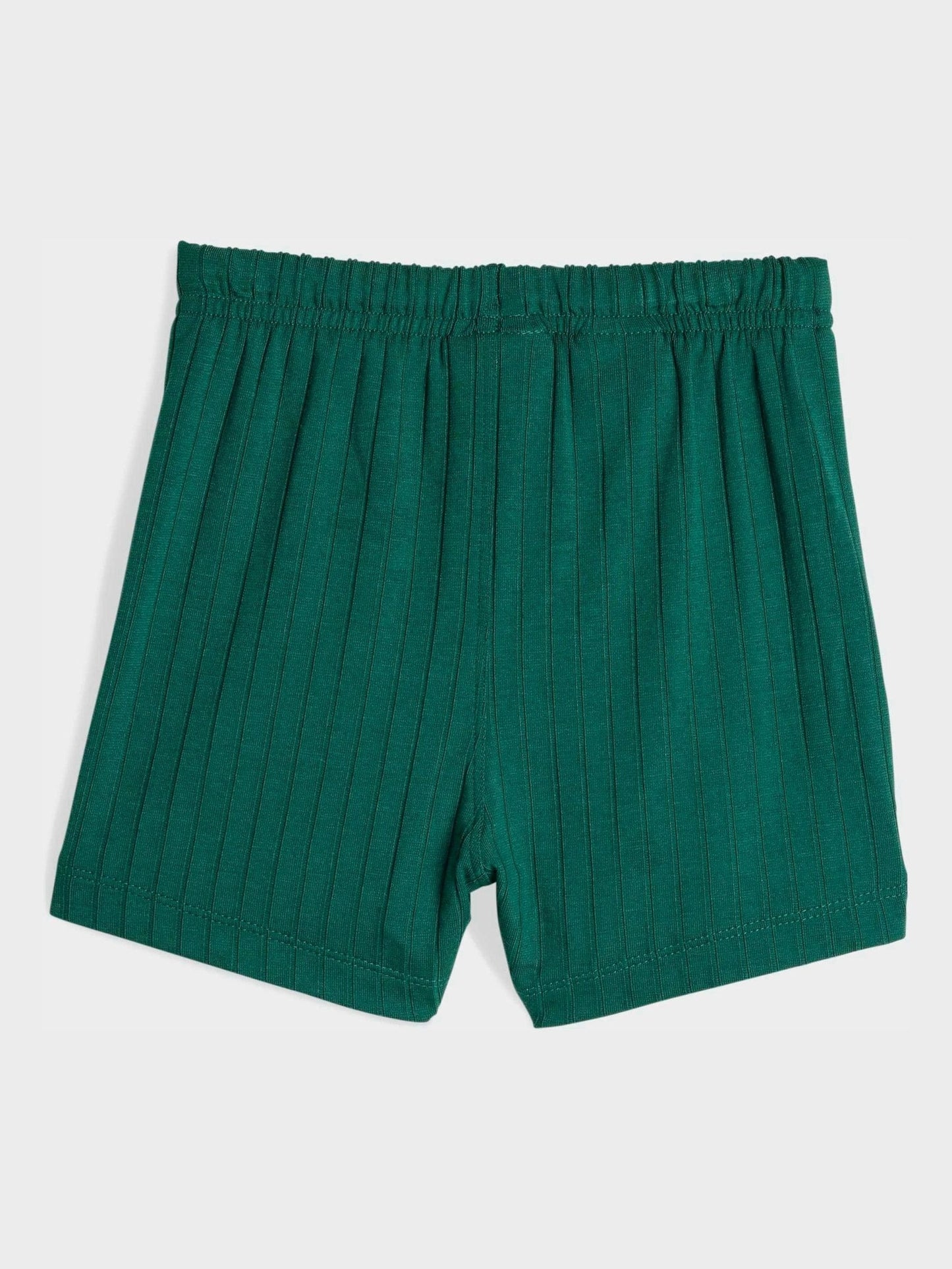 adidas Originals Green T-Shirt and Shorts Wide Rib Infant Set image 4