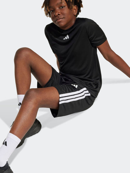 Dsiney Kidz - adidas Black/White Train Essentials 3-Stripes Kids T-Shirt & Shorts Set image 1