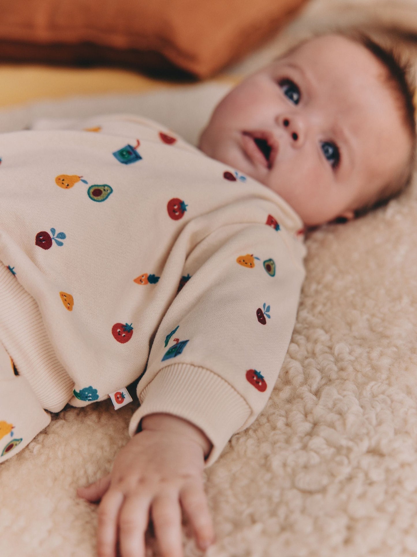 Bright Veg Print Sweat Top and Joggers Baby Set (0mths-2yrs) (0mths-2yrs) image 3