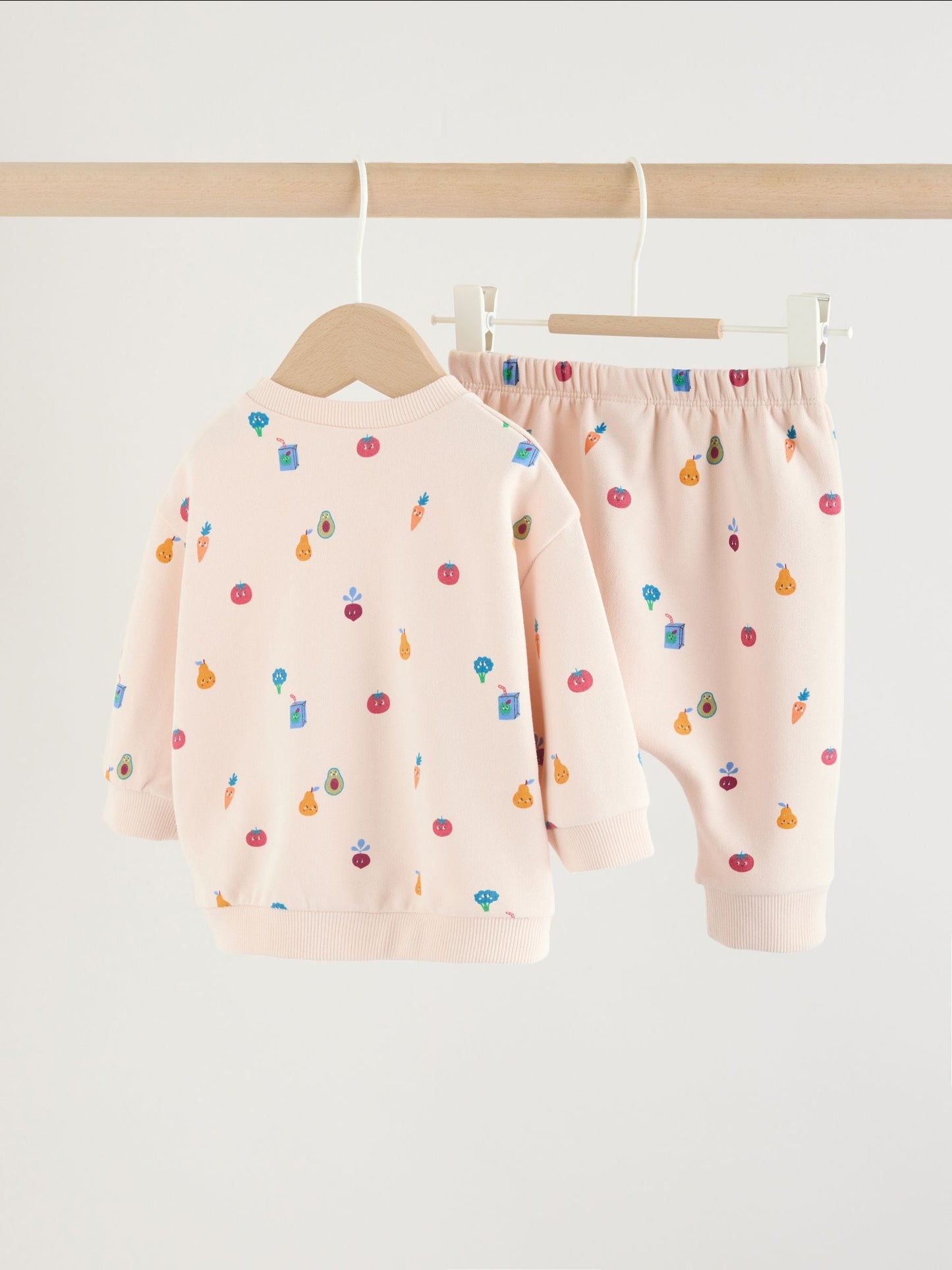 Bright Veg Print Sweat Top and Joggers Baby Set (0mths-2yrs) (0mths-2yrs) image 5
