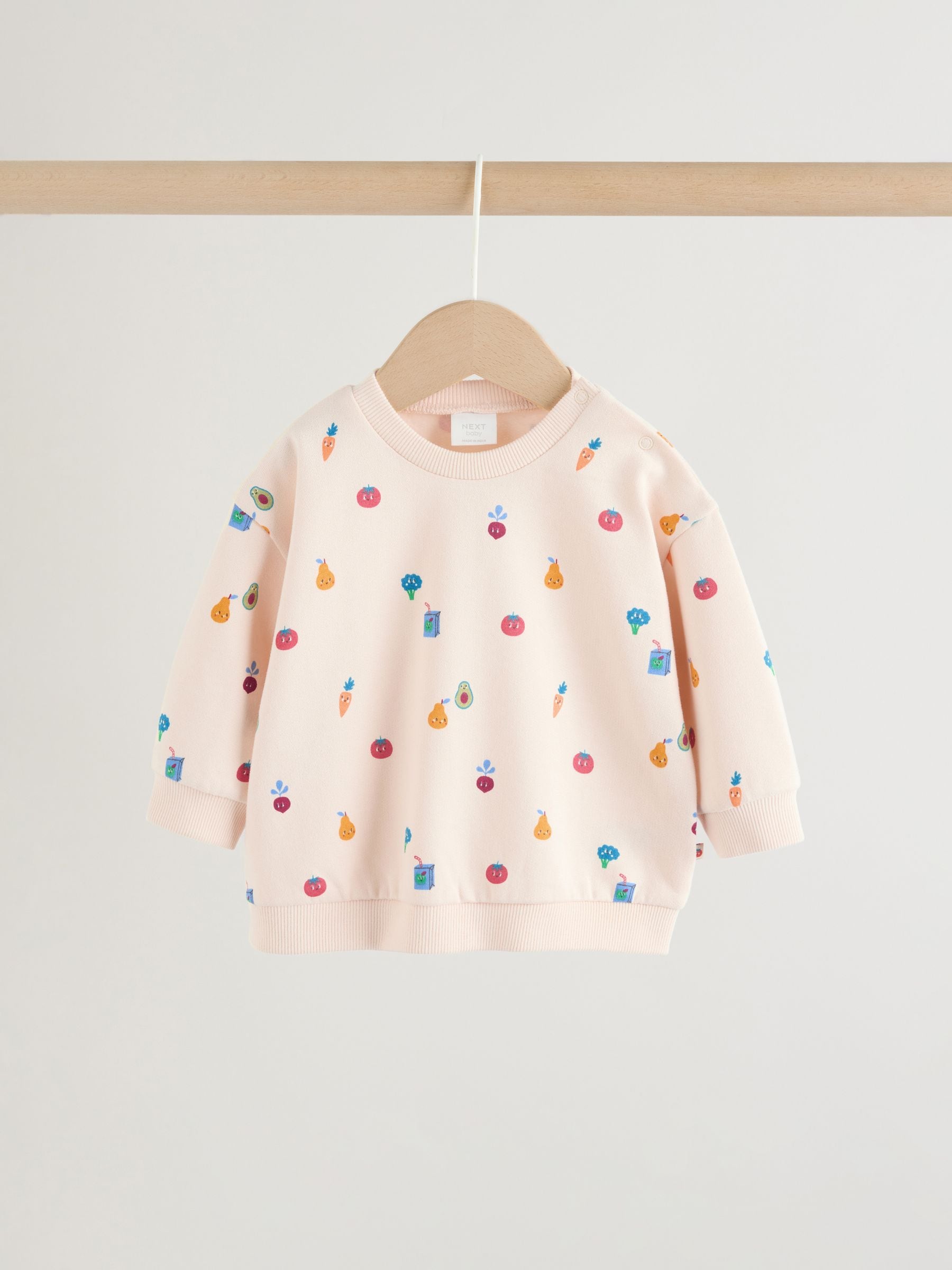 Bright Veg Print Sweat Top and Joggers Baby Set (0mths-2yrs) (0mths-2yrs) image 6