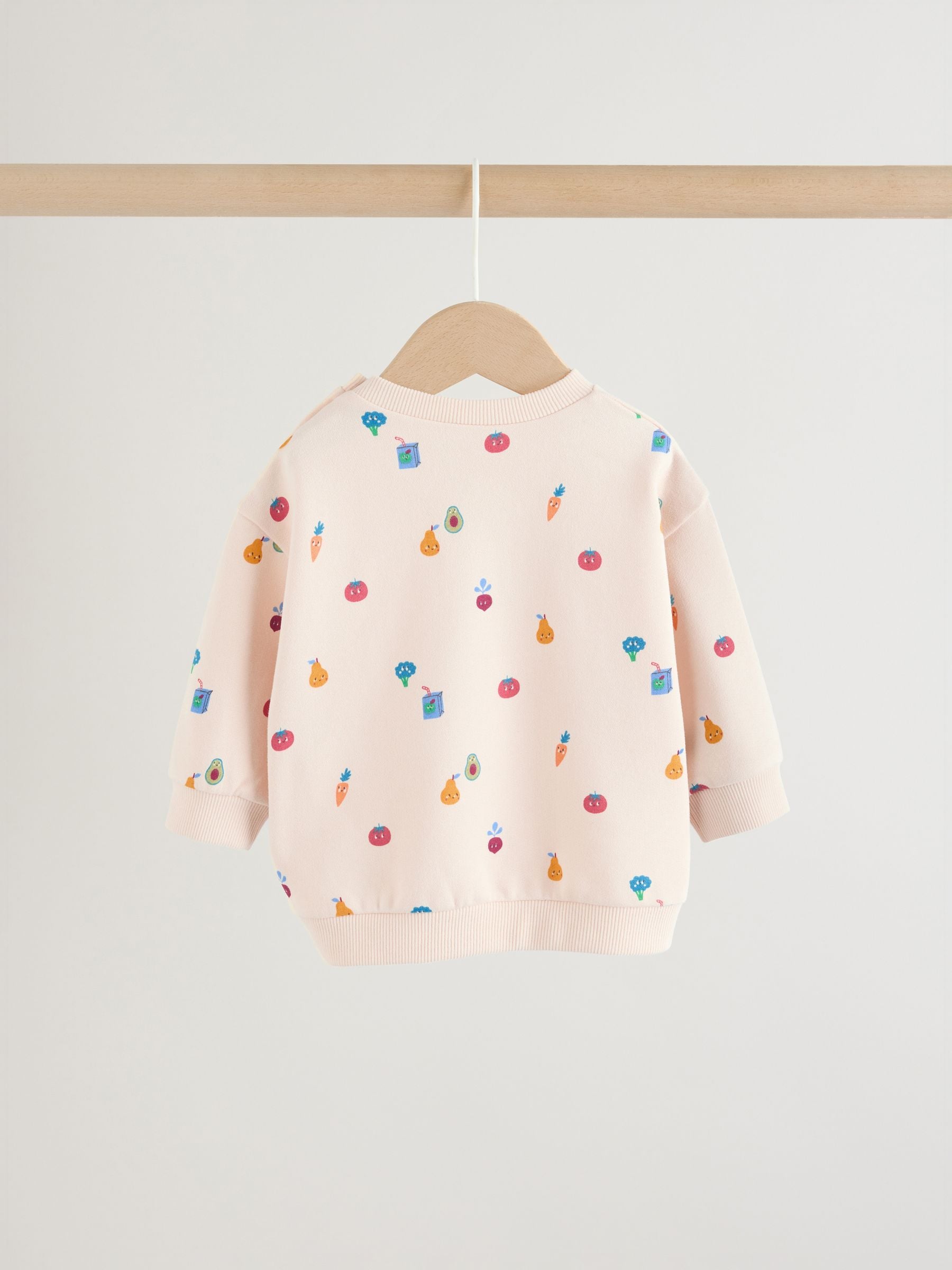 Bright Veg Print Sweat Top and Joggers Baby Set (0mths-2yrs) (0mths-2yrs) image 7