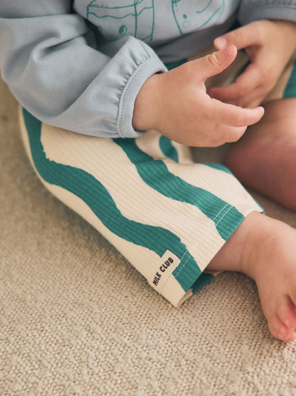 Dsiney Kidz - Green/Blue Milk Club Baby Top and Leggings Set 2 Piece (0mths-2yrs) image 3